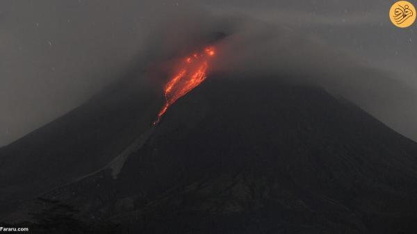 فعالیت های آتشفشان مراپی در اندونزی