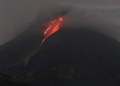 فعالیت های آتشفشان مراپی در اندونزی