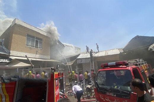 ببینید ، آتش سوزی آپارتمان 36 واحدی در قزوین ؛ 20 نفر مصدوم شدند